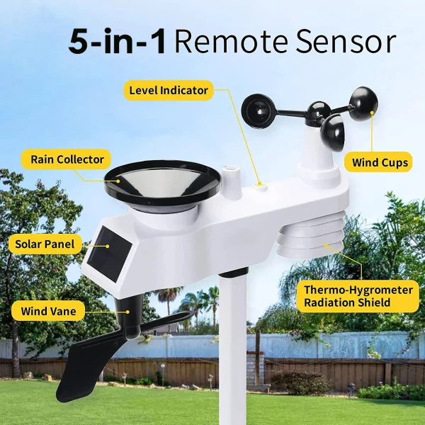 FT-0366RF-Wireless-Weather-Station-03 FT0860RF 5-in-1 Wireless Weather Station | Indoor Outdoor Temperature Humidity Wind Rain Monitoring