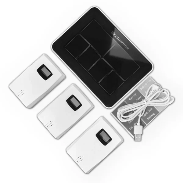 WS6881-SKU WS6681 Multi-Channel Temperature Humidity Weather Station | Indoor Outdoor Monitoring