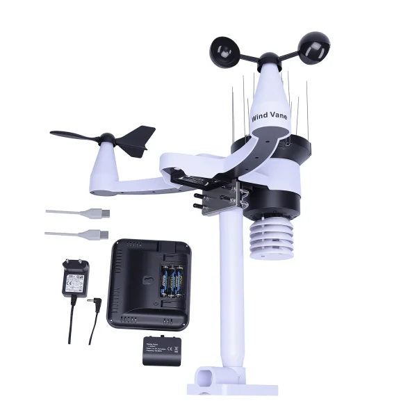 Weather Station FT0345-2 FT0345 Professional Weather Station with PC Connectivity | Indoor & Outdoor Monitoring, Wind, Rain, Forecast & Data Logging