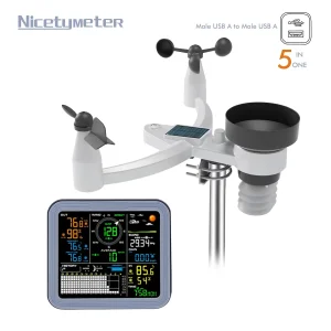 FT0345 Professional Weather Station with PC Connectivity | Indoor & Outdoor Monitoring, Wind, Rain, Forecast & Data Logging