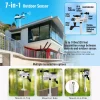 FT0320-019T WiFi Professional Weather Station | Indoor/Outdoor Temperature, Humidity, Wind, Rain, UV & Barometric Pressure Monitor with Dual Sensors