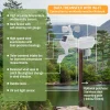 FT0365 Wifi Weather Station - Solar-Powered Wireless Weather Monitor with Indoor/Outdoor Temperature, Humidity, Wind, Rain, Barometric Pressure & Weather Forecast