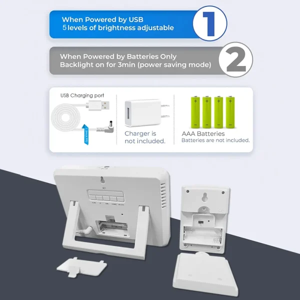 weather-station-ws6681-7 WS6681 Multi-Channel Temperature Humidity Weather Station | Indoor Outdoor Monitoring