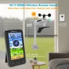 FT0214W WiFi Weather Station Wind Gauge with 2.4G WiFi, Real-time Data Upload to Wunderground & Weathercloud
