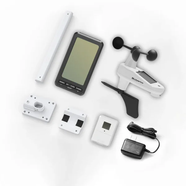 FT0214W WiFi Weather Station Wind Gauge with 2.4G WiFi, Real-time Data Upload to Wunderground & Weathercloud