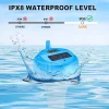 FT041A Solar-Powered Wireless Pool Thermometer - IP68 Waterproof, 8-Sensor Support, Indoor/Outdoor Temperature Monitor with Alarm & Min/Max Records