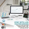 WiFi Weather Station FT0320-025T-05 FT0320-025T WiFi Weather Station - Wireless Indoor Outdoor Thermometer Hygrometer with Wind Speed, Rain Gauge, UV & Sunlight Monitor, Weather Forecast, Data Upload to Wunderground, Support up to 8 T/H Sensors