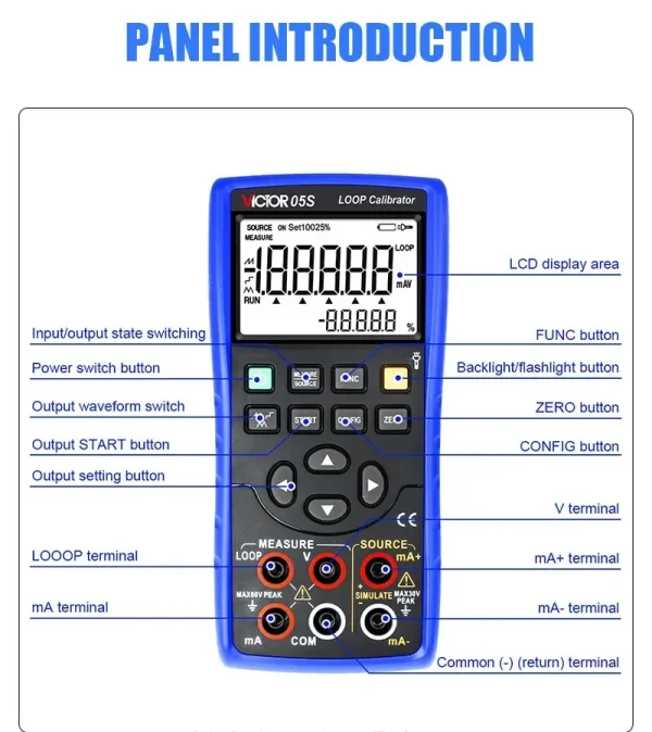 NEW Loop Calibrator 0-30mA Signal Generator 05S