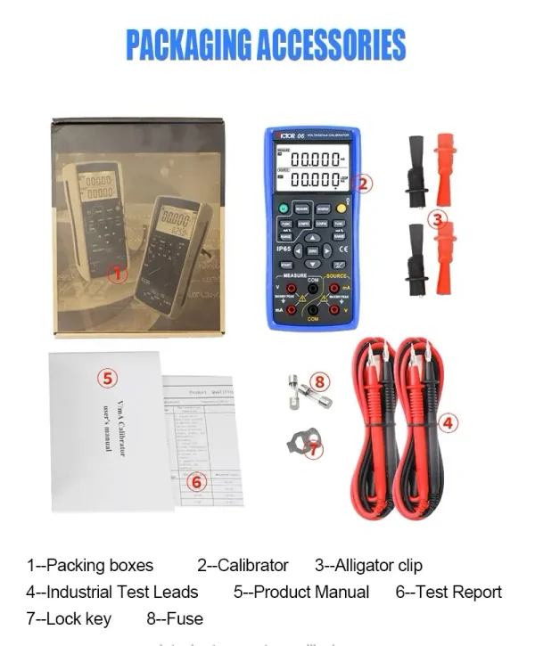 NEW Voltage mA Calibrator Measurement and Source Functions 0.05% Accuracy 24V Loop Power Handheld Calibrator 06