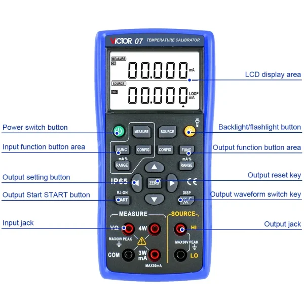 07 4_W NEW Multifunction Calibrator Voltage mA Resistance Thermocouple and RTD Source and Measurement 07