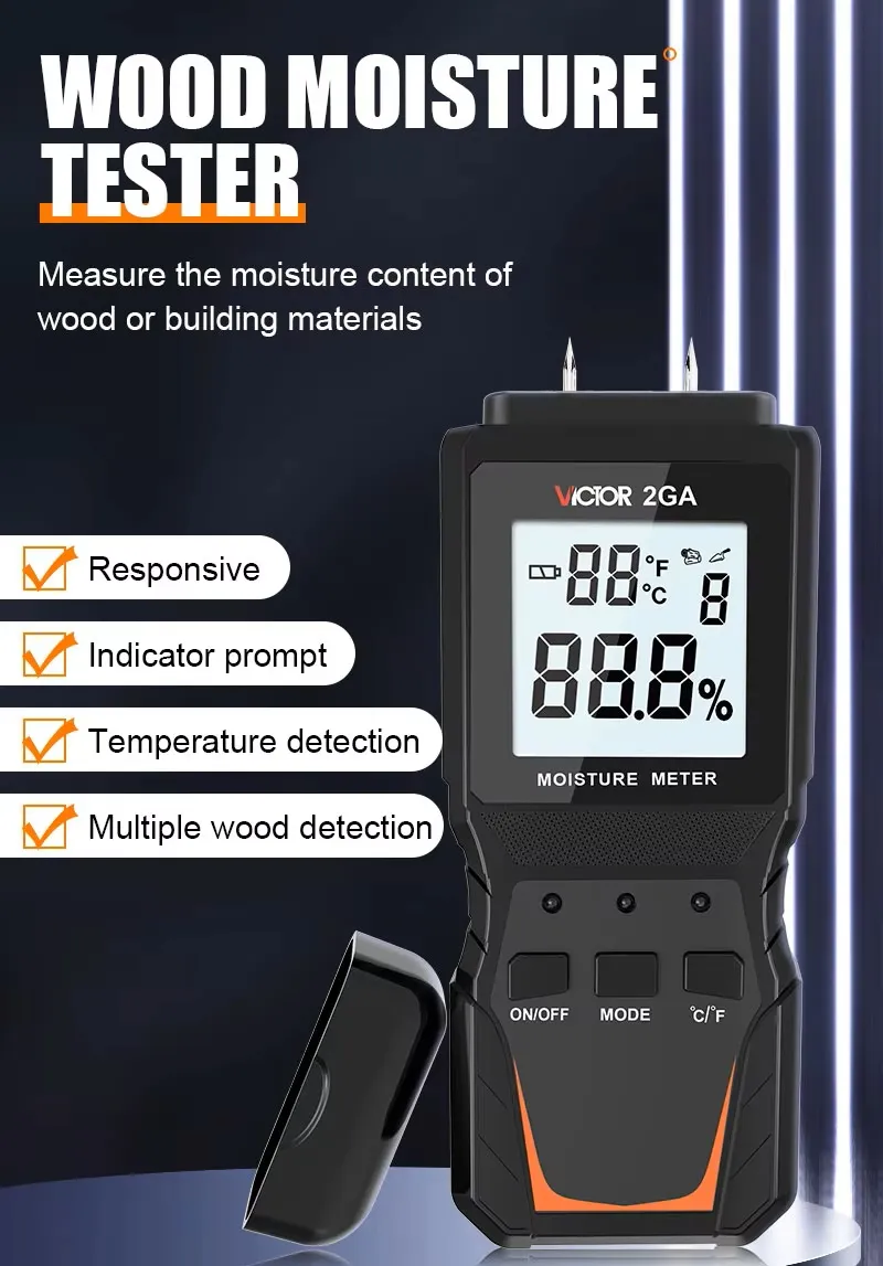 Digital Wood Moisture Meter 2GA
