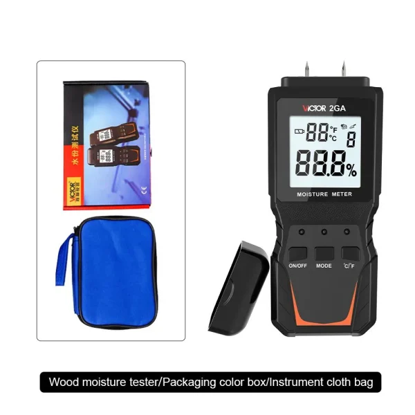 2GA 3_W NEW Digital Wood Moisture Meter and Building Materials Moisture Tester 2GA