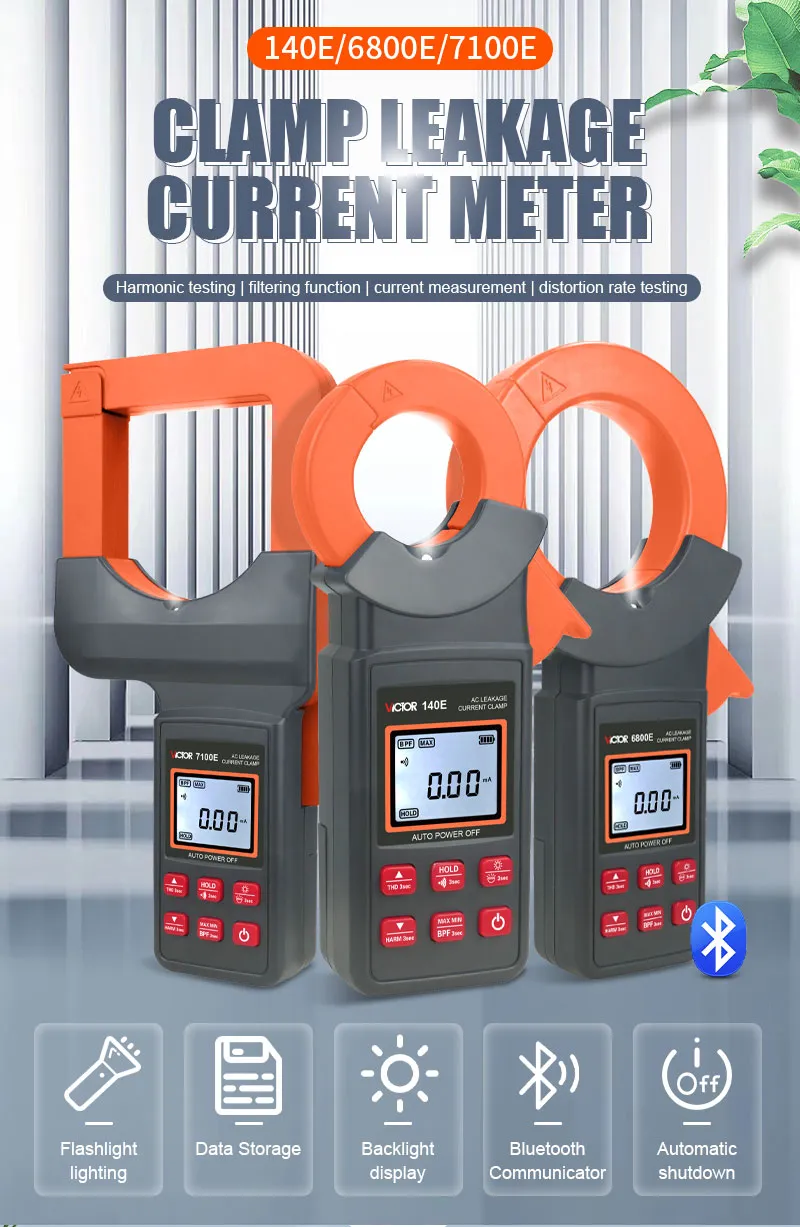 Bluetooth AC Leakage Current Tester