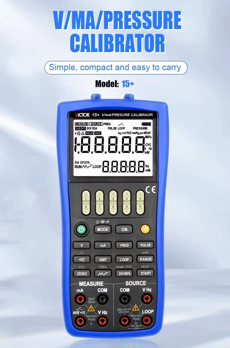 V/mA/Pressure Calibrator 15+