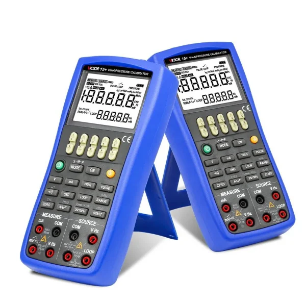 High-Accuracy V/mA/Pressure Calibrator – Measure & Source DCV/DCI/Frequency/Pulse/24V Loop, with External Pressure Module Support, 0.02% Accuracy 15+