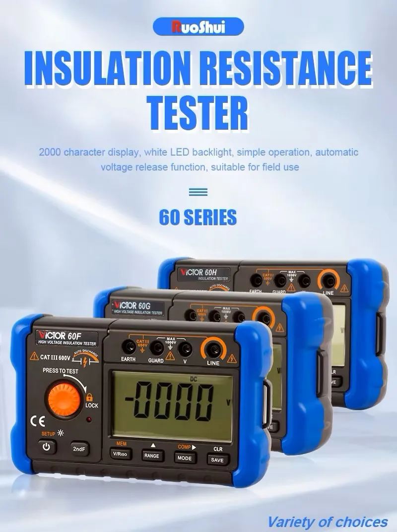 60F, 60G & 60H Insulation Resistance Testers