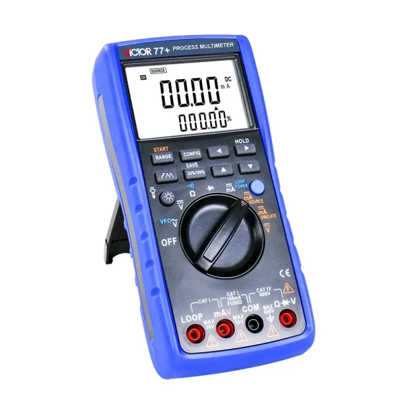 Calibrator Multimeter Accuracy 0.1% Process Multimeter for Measurement, Output, and Loop Testing 77+