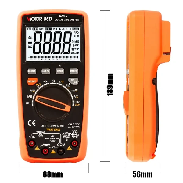 Auto range digital multimeters