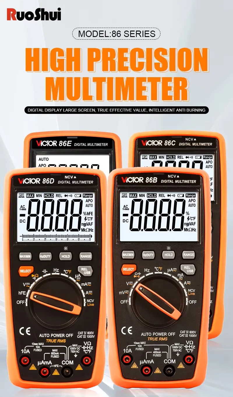 Auto range digital multimeters