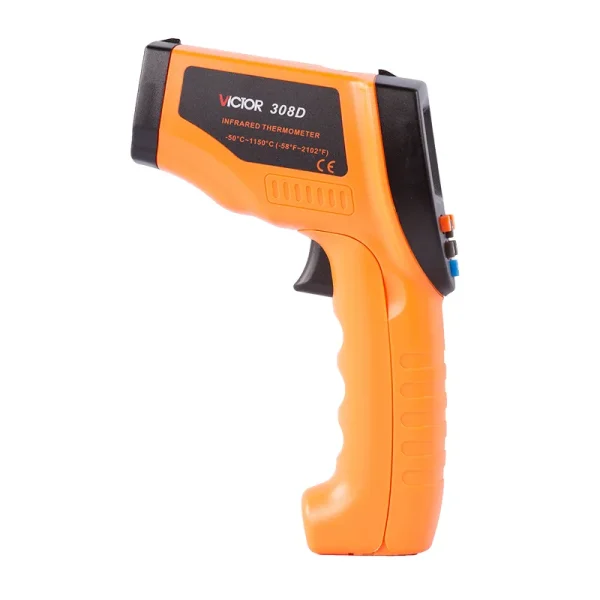Victor Infrared Thermometer – -32°C to 1650°C, 50:1 D:S, Adjustable Emissivity, Non-Contact Temperature Measurement 302B 303B 306B 307C 308D 310C