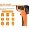 Victor Non-Contact Infrared Thermometer – -50°C to 900°C, Adjustable Emissivity, HD Color Screen & Laser Aiming 304D 304E 304F