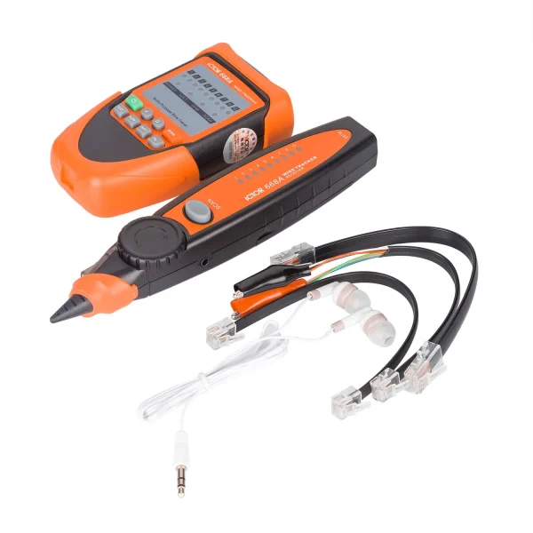 668A 02_W Victor Network Cable Tracker – Multi-Function Cable Tester with 3000m Tracking Distance, RJ45/RJ11 Support, and Audible/Visual Indicators 668A