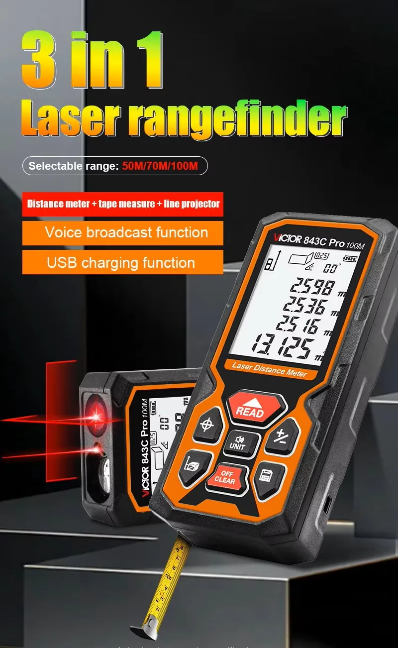 Pro 3 in 1 Laser Distance Meter
