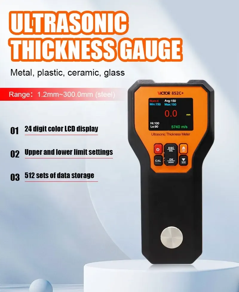 Intelligent Ultrasonic Thickness Meter 