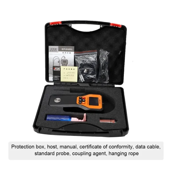 Victor  Intelligent Ultrasonic Thickness Meter – with 1.2–300mm Range, Data Storage, PC Connectivity, and Multi-Material Sound Velocity Adjustment 852C+